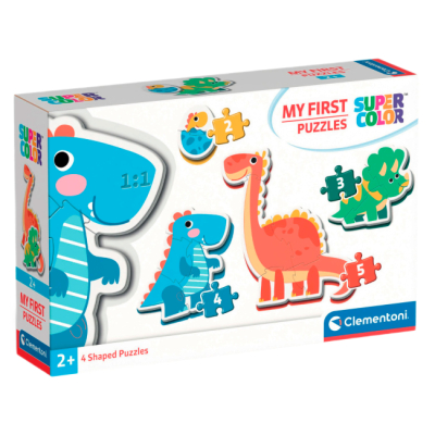 Пазли - Пазл Clementoni My First Puzzles Dinosaurs 4 в 1 (8005125208340)