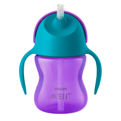 Товары по уходу - Поильник Avent с трубочкой-непроливайкой фиолетовый (SCF796/02)