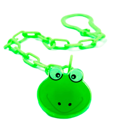 Товари для догляду - Ланцюжок для пустушки Lindo з кліпсою Жабка (4890210002194)