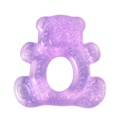 Брязкальця, прорізувачі - Прорізувач Lindo Фіолетовий ведмедик (8850216003010)