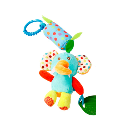 Брязкальця, прорізувачі - Брязкальце Lindo Слоник з прорізувачем (6954690010013)