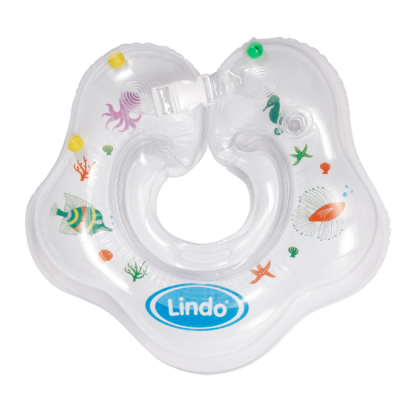 Для пляжу і плавання - Коло надувне Lindo для купання немовлят біле (8914927915656)