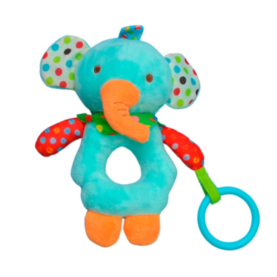 Брязкальця, прорізувачі - Брязкальце Lindo Слоник з прорізувачем (6954692010097)