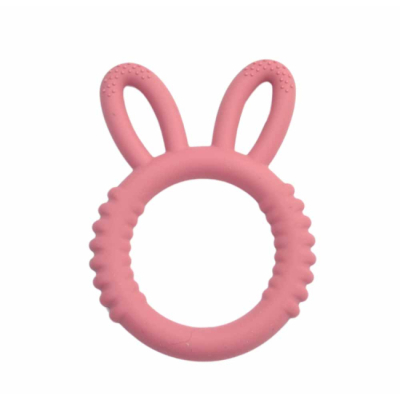 Погремушки, прорезыватели - Прорезыватель Lindo Силиконовый ушки красный (4890211000267) (4890211000168)