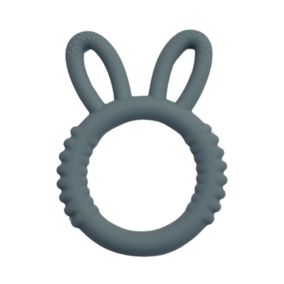 Брязкальця, прорізувачі - Прорізувач Lindo Силіконовий вушка сірий (4890211000267)