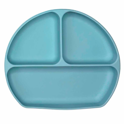 Товари для догляду - Тарілка Lindo Секційна на присосці сіра (4890211029640)