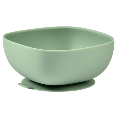 Товары по уходу - Тарелка Beaba силиконовая на присоске оливковая (913547)