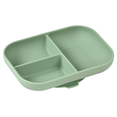 Товары по уходу - Тарелка Beaba силиконовая порционная зеленая (913549)