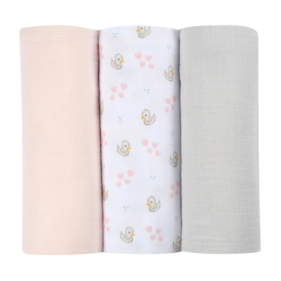 Товары по уходу - Набор пеленок Beaba Лебеди муслиновые (920343)