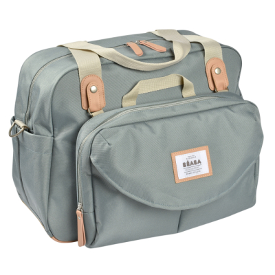 Товари для догляду - Сумка для мам Beaba Geneva сіро-зелена (940271)