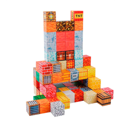 Магнітні конструктори - Магнітний конструктор Zhorya Блоки 72 елементи (YN2023-72)