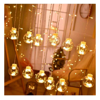 Аксесуари для свят - Світлодіодна гірлянда-штора StreetGo Декоративні кулі (SGMC00004)