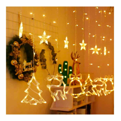 Мебель для геймеров - Светодиодная гирлянда-штора StreetGo Новогодний микс (SGNYM00001)