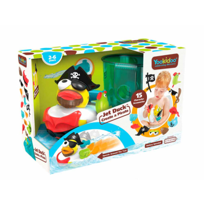 Іграшки для ванни - Іграшка для ванни Yookidoo Качка - пірат (40170)