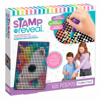 Товари для малювання - Набір для творчості Make it Real Штампуй та проявляй Єдиноріжка (MR1471/1)