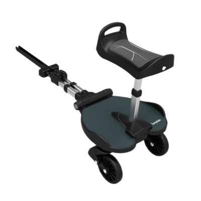 Коляски - Подножка для второго ребенка Bumprider с сиденьем черно-серая (51291-4009)