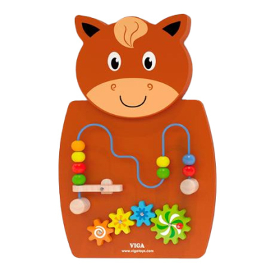 Развивающие игрушки - Бизиборд Viga Toys Лошадка с лабиринтом (50678FSC)