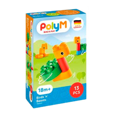 Блокові конструктори - Конструктор PolyM Птахи та звірята (760002)