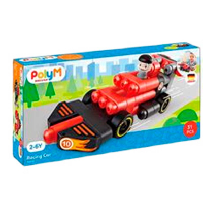 Конструктори з унікальними деталями - Конструктор PolyM Гоночний автомобіль (760020)