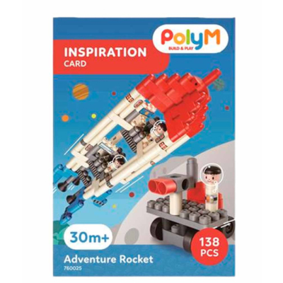 Конструкторы с уникальными деталями - Конструктор PolyM Приключенческая ракета (760025)