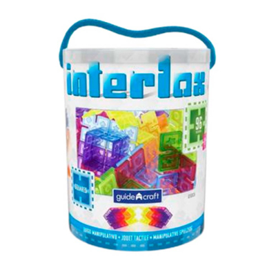 Конструктори з унікальними деталями - Конструктор Guidecraft Interlox Squares Квадрати (G16835)