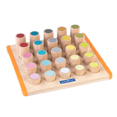Розвивальні іграшки - Сортер Guidecraft Manipulatives Кольорові циліндри (G6734)