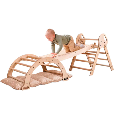 Ігрові комплекси, гойдалки, гірки - Ігровий комплекс Goodevas Монтессорі 4 в 1  бежевий (4820281140549)