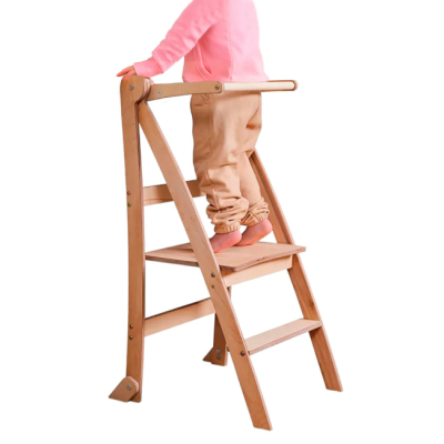 Дитячі меблі - Складний стілець Goodevas Монтессорі бежевий (4820281140600)