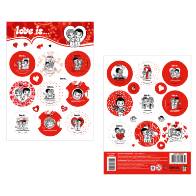 Наборы для творчества - Набор наклейок Перо Love is... Романтические (700001)