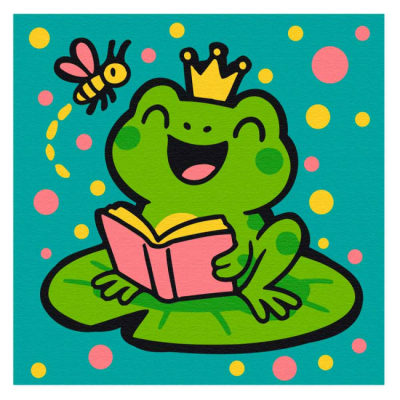 Товари для малювання - Розмальовка на полотні Brushme Жабка-чарівниця (MBS072)