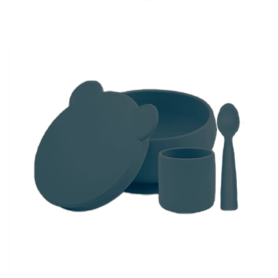 Дитячий посуд та аксесуари - Набір для годування MinikOiOi MinikOiOi BLW Set I Deep Blue (101070060)