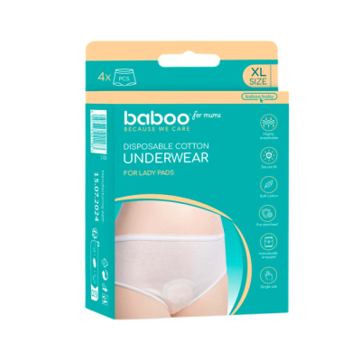 Товары по уходу - Послеродовые трусики Baboo стерильные XL (2-120)