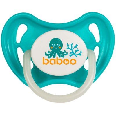 Пустышки и ниблеры - Пустышка Baboo Sea Life бирюзовая (5-043)