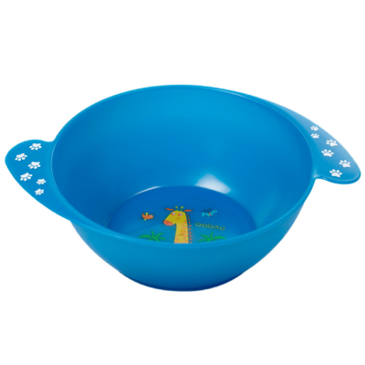 Дитячий посуд та аксесуари - Мисочка Baboo Safari з ручками синя (9-026)