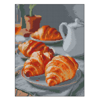 Мозаика - Алмазная картина Strateg Утренние круасаны (4823113898519)