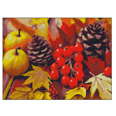 Мозаїка - Алмазна картина Strateg Осінній натюрморт (4823113898229)