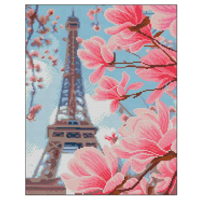 Мозаїка - Алмазна картина Strateg Весняний Париж (4823113897895)