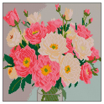 Мозаика - Алмазная мозаика Strateg Розовый букет (4823113899035)