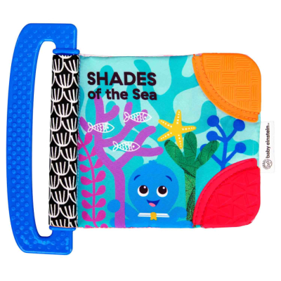 Развивающие игрушки - Книга-грызунок Baby Einstein Shades of the Sea (074451176157)