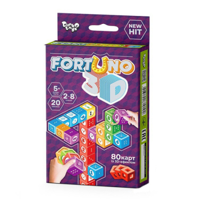 Настільні ігри - Настільна гра "Fortuno 3D" Danko Toys G-F3D-01-01U укр (28183)