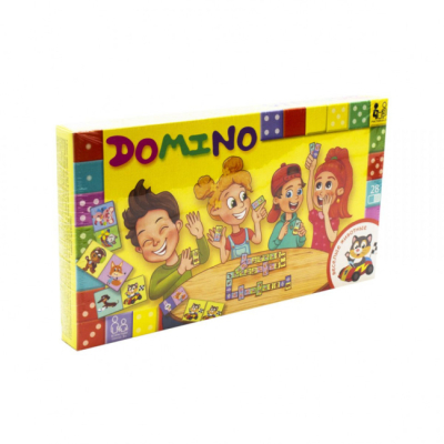 Настільні ігри - Настільна гра Доміно Danko Toys рос. DTG-DMN-01-2-3-4 Веселі тварини - 2 (21362)