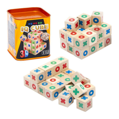 Настольные игры - Настольная развлекательная игра "IQ Cube" Danko Toys G-IQC-01-01U 27 кубиков (61999)