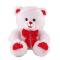 М'які тварини - М'яка іграшка Білий ведмідь з червоним бантом Lava (LF544C)