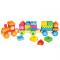 Розвивальні іграшки - Кубики Bino Потяг (82142)