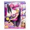 Мебель и домики - Игровой набор Студия окрашивания волос Розовые плойка и расческа Barbie (BDB19)