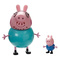 Фігурки персонажів - Ігровий набір Сім'я Пеппі Джордж і Папа Peppa Pig (20837-2)