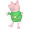 Персонажи мультфильмов - Мягкая игрушка Peppa Pig Джордж с вышитым драконом (25090)