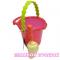 Наборы для песочницы - Набор для игры с песком и водой Ведерко с лопаткой Battat (цвет томатный) (BX1430Z)