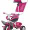 Дитячий транспорт - Велосипед з козирком і багажником Smoby Рожевий (444207)