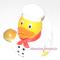 Іграшки для ванни - Гумова іграшка Lilalu Funny Ducks Качка Повар(L1898)